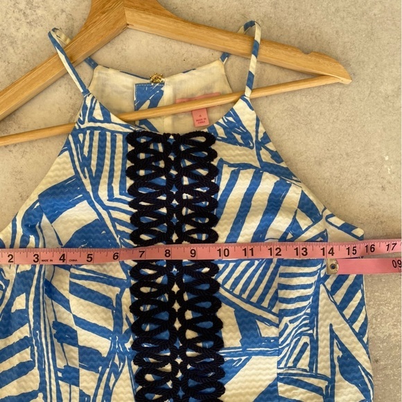Lilly Pulitzer || Annabelle Shift Mini Dress Blue Bay Yacht 4 - Picture 5 of 7